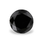 1.08 Carat Natural Black Round Diamond GIA