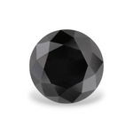 1.94 Carat Natural Black Round Diamond GIA