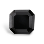 1.77 Carat Natural Black Sq emerald Diamond GIA