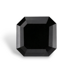 1.07 Carat Natural Black Sq emerald Diamond GIA