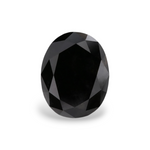 2.28 Carat Natural Black Oval Diamond GIA