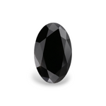 2.42 Carat Natural Black Oval Diamond GIA
