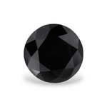 1.9 Carat Natural Black Round Diamond GIA