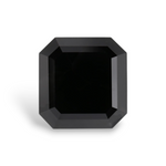 2.71 Carat Natural Black Sq emerald Diamond GIA