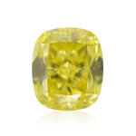 0,61 Karat Fancy Yellow Cushion Diamant VVS1 GIA
