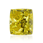 0,50 Karat Fancy Vivid Yellow Kissenschliff Diamant SI1 GIA