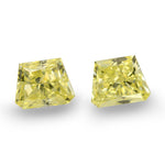 0,60 Karat Fancy Yellow Diamanten im Trapezschliff (VS1)