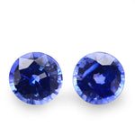 1,60 Karat blauer runder Saphir