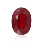 1,30 Karat roter, ovaler Rubin