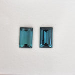 2.50 Carat Blue Emerald Tourmalines Pair