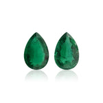 4.48 Carat Green Pear Emerald