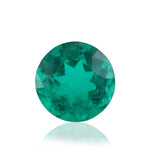 3,53 Karat grüner kolumbianischer runder Smaragd CD