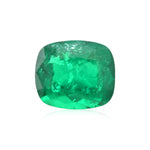 3.51 Carat Green COLOMBIAN Cushion Emerald GRS