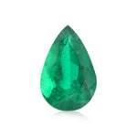 4.04 Carat Green COLOMBIAN Pear Emerald GUBELIN