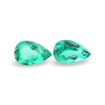 Smeraldo verde a pera, COLOMBIANO, 7.60 carati, con CD