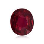 Rubino ovale rosso MOZAMBICO da 4,04 carati GRS