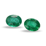 Smeraldo ovale verde colombiano da 3,00 carati