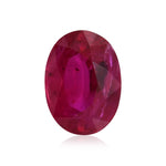 Rubino rosso ovale da 1,30 carati
