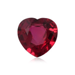 0.81 Carat Red Heart Ruby