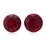 2,42 Karat roter, runder Rubin