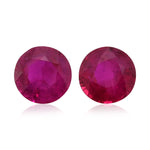 1.38 Carat Red Round Ruby