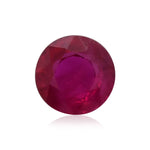 0.96 Carat Red Round Ruby