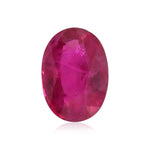 Rubino ovale rosso da 1,02 carati