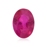 0,94 Karat roter, ovaler Rubin