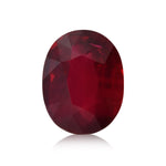 Rubino ovale rosso MOZAMBICO da 3,23 carati CD non trattato termicamente