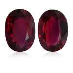 4.17 Karat Roter, ovaler Mosambik-Rubin GRS