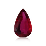 3.05 Carat Red MOZAMBIQUE Pear Ruby CD No Heat