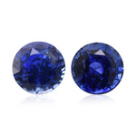 3,30 Karat blauer SRI LANKAN runder Saphir