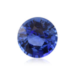 Zaffiro rotondo blu dello Sri Lanka da 2,43 carati