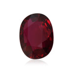 10.02 Carat Red MOZAMBIQUE Oval Ruby GRS and Gubelin