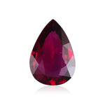 1.19 Carat Red MOZAMBIQUE Pear Ruby GRS