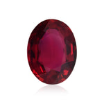 2.04 Carat Red MOZAMBIQUE Oval Ruby GRS No Heat