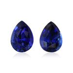 2.86 Karat blauer sri-lankischer Birnensaphir
