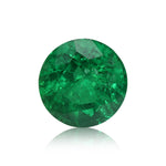 Smeraldo rotondo blu da 4,18 carati