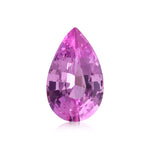 Zaffiro rosa MADAGASCAR a goccia da 1,38 carati