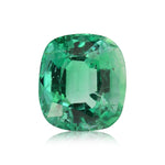 3.86 Carat Green ZAMBIAN Cushion Emerald