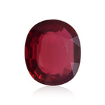 Rubino ovale rosso del MOZAMBICO da 2,45 carati certificato GRS