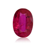 0,85 Karat roter OVALER MOZAMBIQUE Rubin