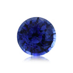 Zaffiro rotondo da 1,36 carati, blu, proveniente dallo SRI LANKA