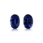 1,74 Karat blauer, ovaler Ceylon-Saphir