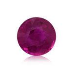 Rubino rotondo BIRMANO rosso da 0,68 carati