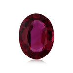 Rubino ovale rosso del MOZAMBICO da 2,02 carati CD