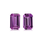 Paio di zaffiri smeraldo rosa del MADAGASCAR da 4,07 carati