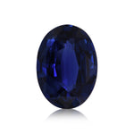 13.60 Carat Blue Oval Sapphire GIA