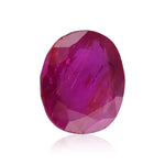 1.85 Carat Red BURMESE Oval Ruby GRS