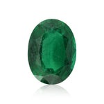 6.77 Carat Green ZAMBIAN Oval Emerald